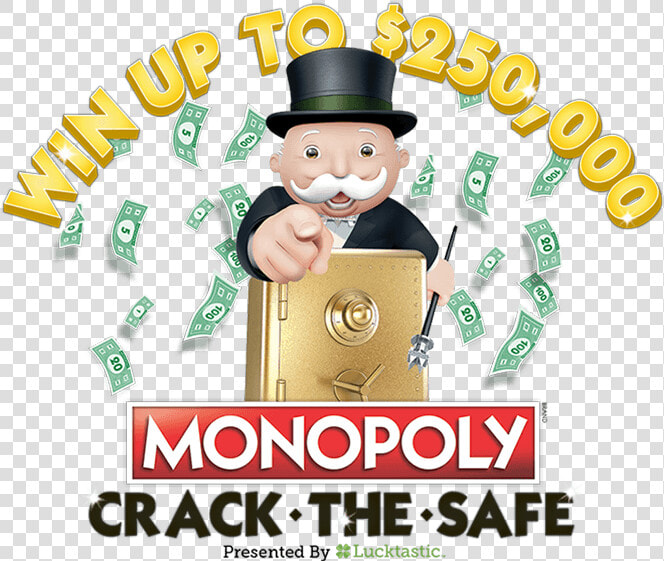 Lucktastic Monopoly Crack The Safe Contest Sweepstakes   Cartoon  HD Png DownloadTransparent PNG