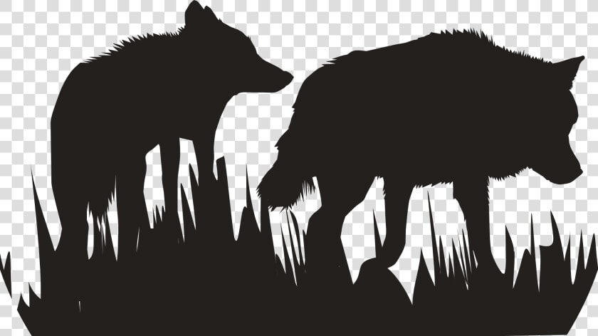 The Call Of The Wild White Fang Vizsla Animal Clip   Gray Wolf Pack Silhouette  HD Png DownloadTransparent PNG