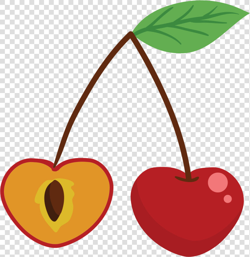 Clip Art Cartoon Cherries   Cherry  HD Png DownloadTransparent PNG