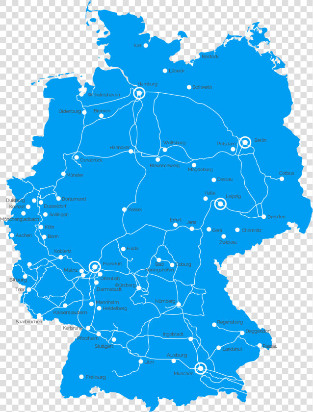 Relined Network Germany   Germany Map Png Free  Transparent PngTransparent PNG