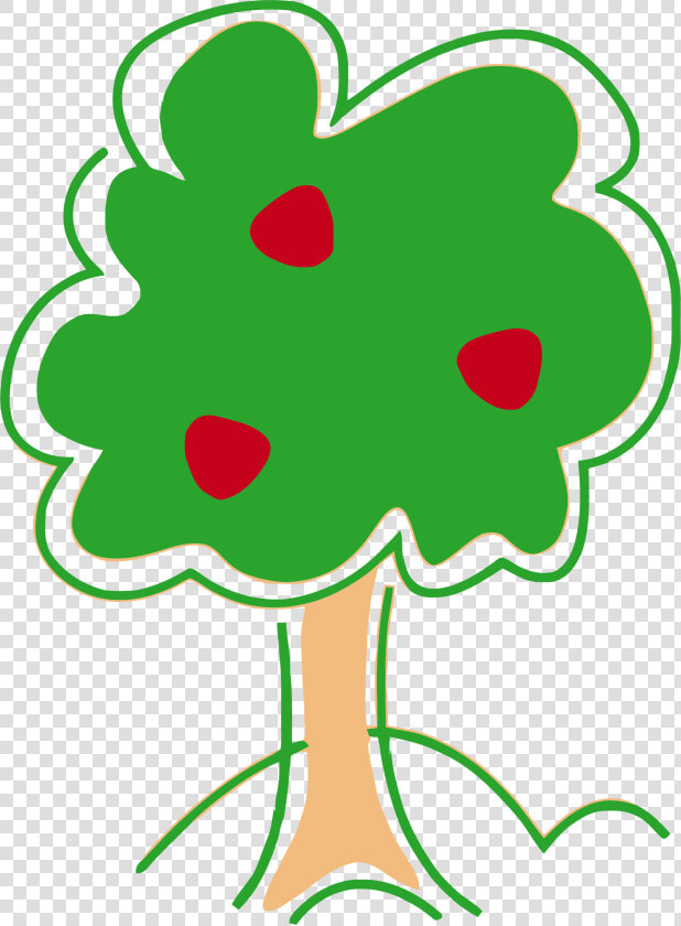 Apples Vector Tree   Cute Apple Tree Clipart  HD Png DownloadTransparent PNG