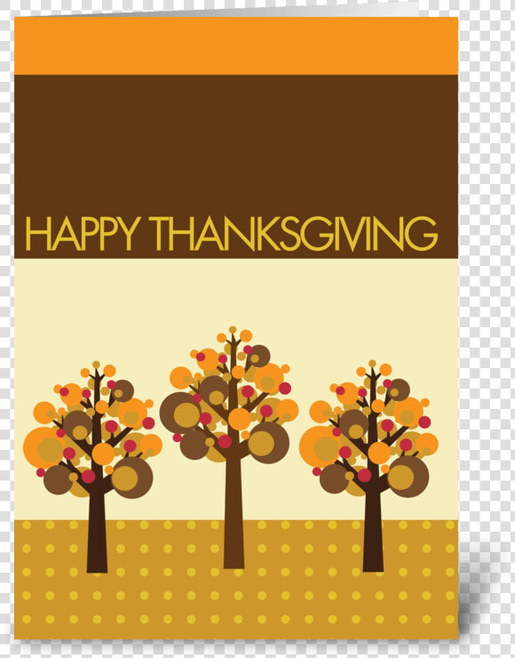 Three Fall Modern Trees Greeting Card   Greeting Card  HD Png DownloadTransparent PNG