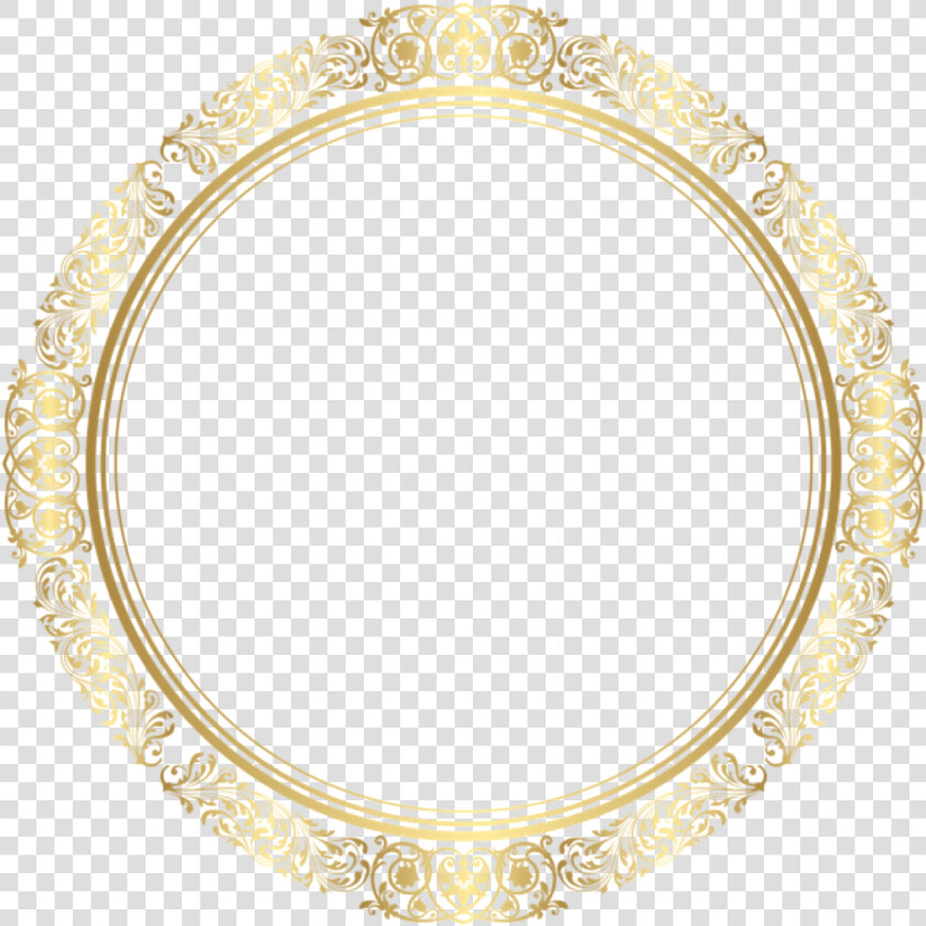 Circle Frame Transparent   Golden Round Frame Png  Png DownloadTransparent PNG