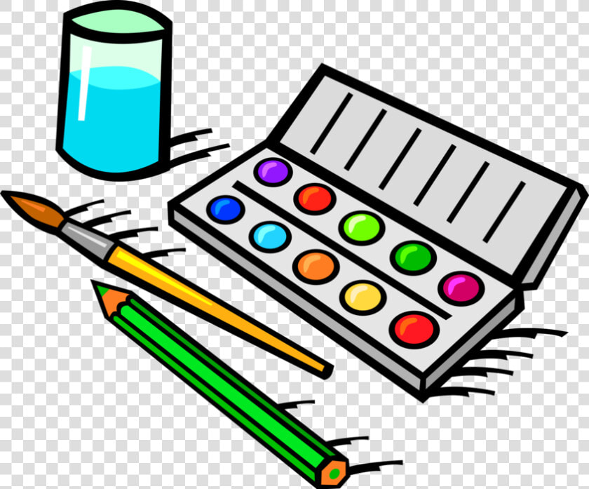 Vector Illustration Of Visual Arts Watercolor Paint   Paint Set Clip Art  HD Png DownloadTransparent PNG