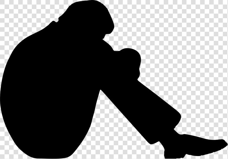 Desperation   Sad Person Silhouette Png  Transparent PngTransparent PNG