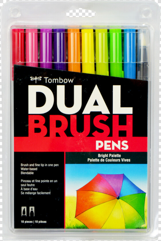 Marcador Dual Brush Tombow 10 Colores Title Marcador  HD Png DownloadTransparent PNG