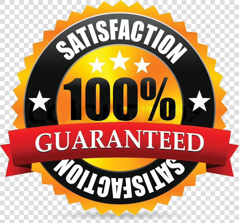 100 Satisfaction Guarantee Seal  HD Png DownloadTransparent PNG