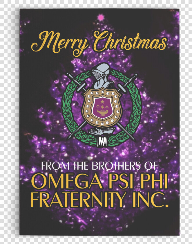 Omega Psi Phi Christmas Card  HD Png DownloadTransparent PNG