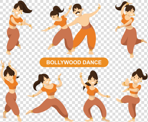 Indian Bollywood Dancing Vector   Indian Dancing Vector Png  Transparent PngTransparent PNG