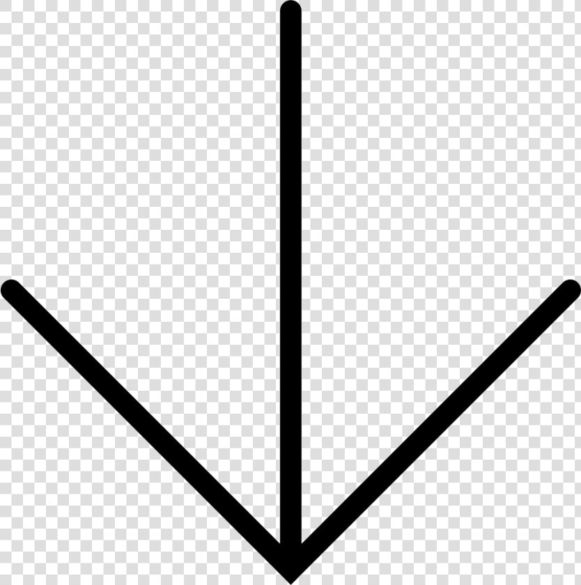 Thin Download Arrow   Thin Down Arrow  HD Png DownloadTransparent PNG