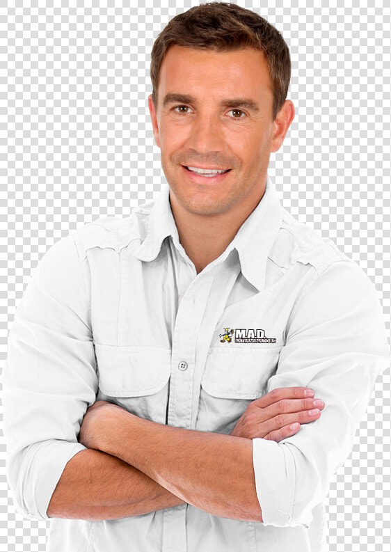 A Service Technician In Front Of A Home In Allen Town   Top Gun Pest Control  HD Png DownloadTransparent PNG