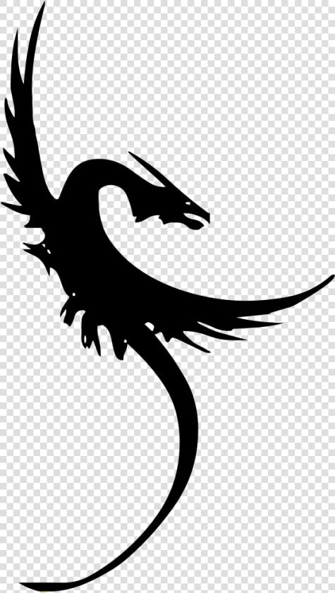 Fantasy Dragon Silhouette   Dragon Symbol Transparent Background  HD Png DownloadTransparent PNG