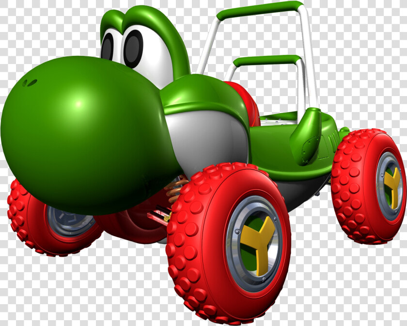 Clipart Car Racetrack   Mario Kart Yoshi Car  HD Png DownloadTransparent PNG