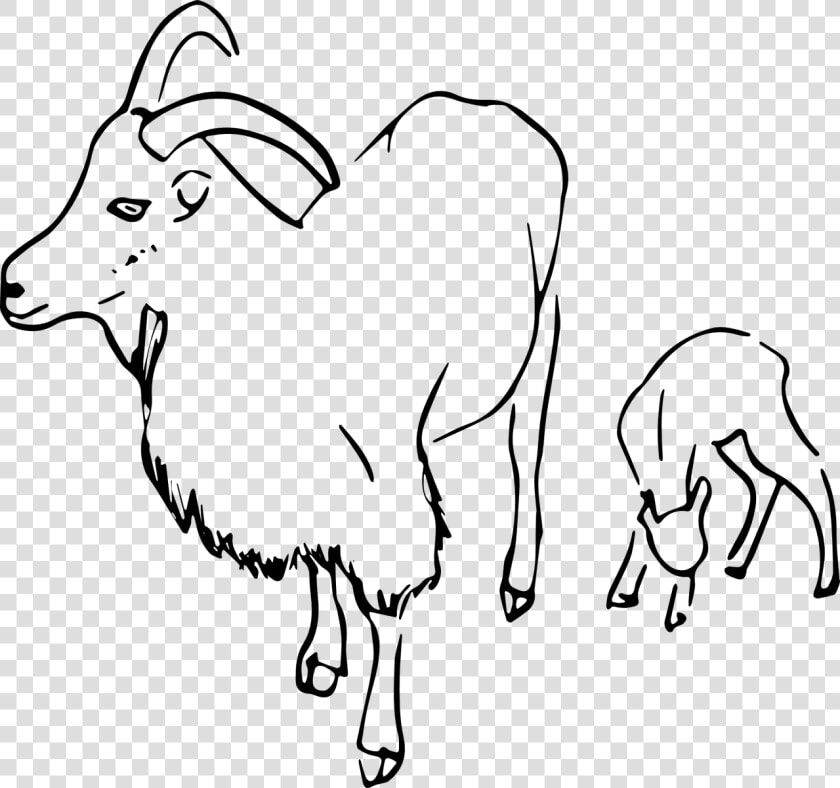 Goat Herd Clipart Black And White Png  Transparent PngTransparent PNG