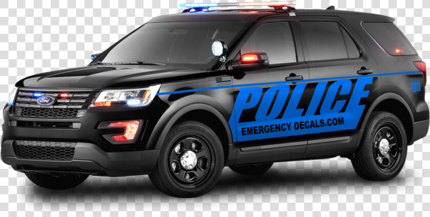 Ford Utility Blue Line Overlaid Kits   Police Car Side Png  Transparent PngTransparent PNG