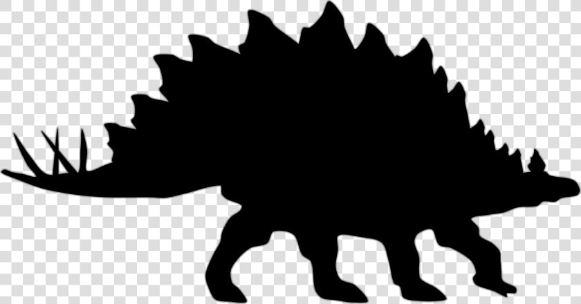 Stegosaurus Clip Art Vector Graphics Silhouette Portable   Stegosaurus Silhouette  HD Png DownloadTransparent PNG