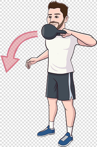 Kettlebell Punch Swing Exercise  HD Png DownloadTransparent PNG