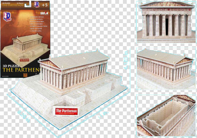 The Parthenon   3d Jigsaw   Puzzle 3d El Partenon  HD Png DownloadTransparent PNG