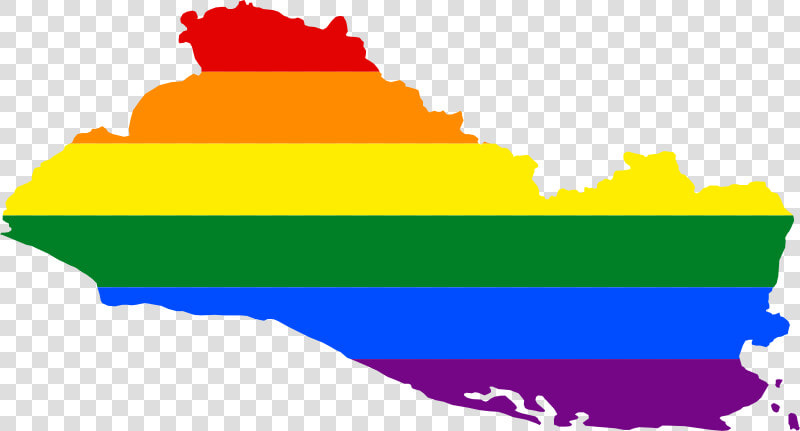 1 El Salvador800px Lgbt Flag Map Of El Salvador  HD Png DownloadTransparent PNG