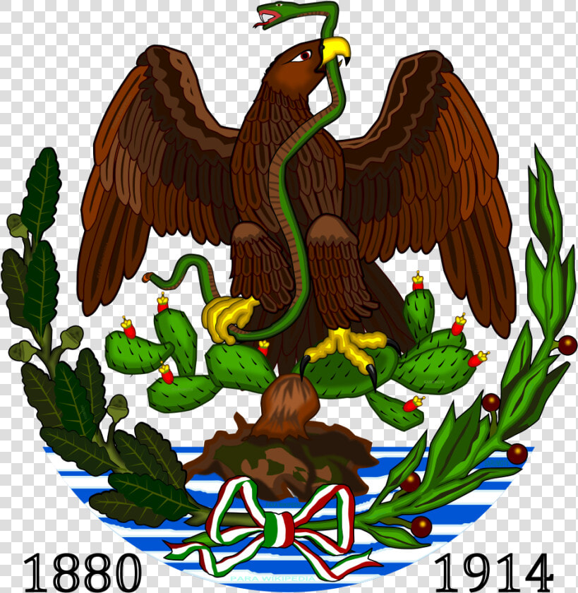 Esc Mex Porfirista 1880 A   Golden Mexican Coat Of Arms  HD Png DownloadTransparent PNG