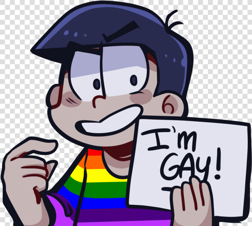 Heh  Happy Pride My Loyal Karamatsu Fans    Cartoon  HD Png DownloadTransparent PNG