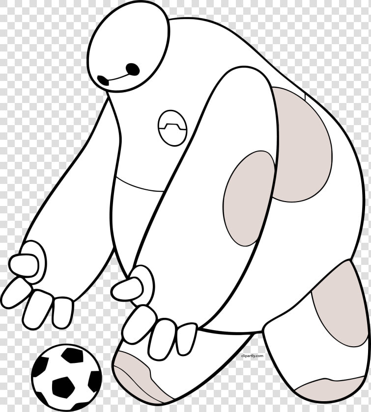 Baymax Soccer Ball Png Clipart   Baymax Chasing Soccer Ball  Transparent PngTransparent PNG