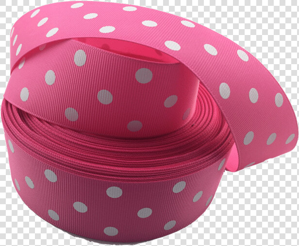 Ribbons  tag  Pink Polka Dot Grosgrain Ribbon   Polka Dot  HD Png DownloadTransparent PNG