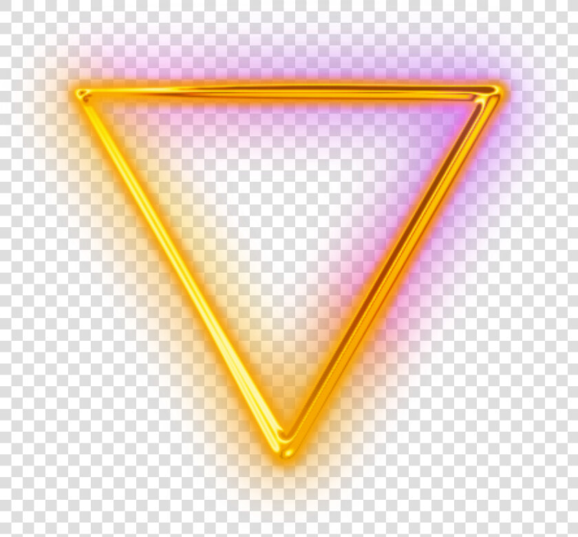 Ftestickers Geometricshapes Triangle Neon Yellow   Purple Neon Triangle Png  Transparent PngTransparent PNG