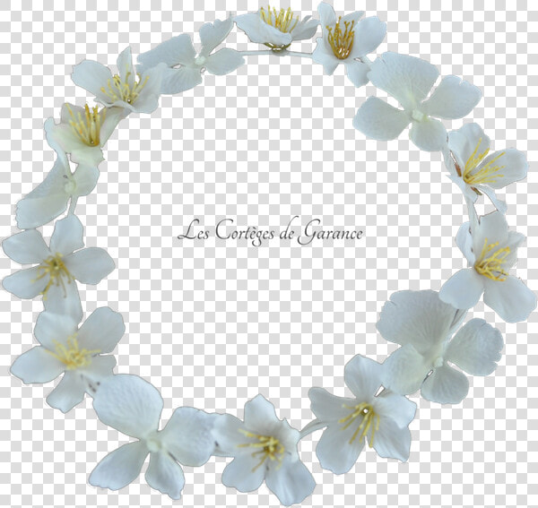 Couronne Blanche Hortensias Fleurs De Cerisiers   Artificial Flower  HD Png DownloadTransparent PNG