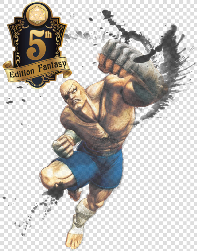 Sagat Street Fighter Dnd 5e   Sagat Street Fighter Art  HD Png DownloadTransparent PNG