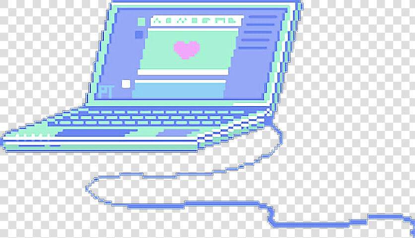  pc  aesthetic  vaporwave  freetoedit   Aesthetic Transparent Computer  HD Png DownloadTransparent PNG