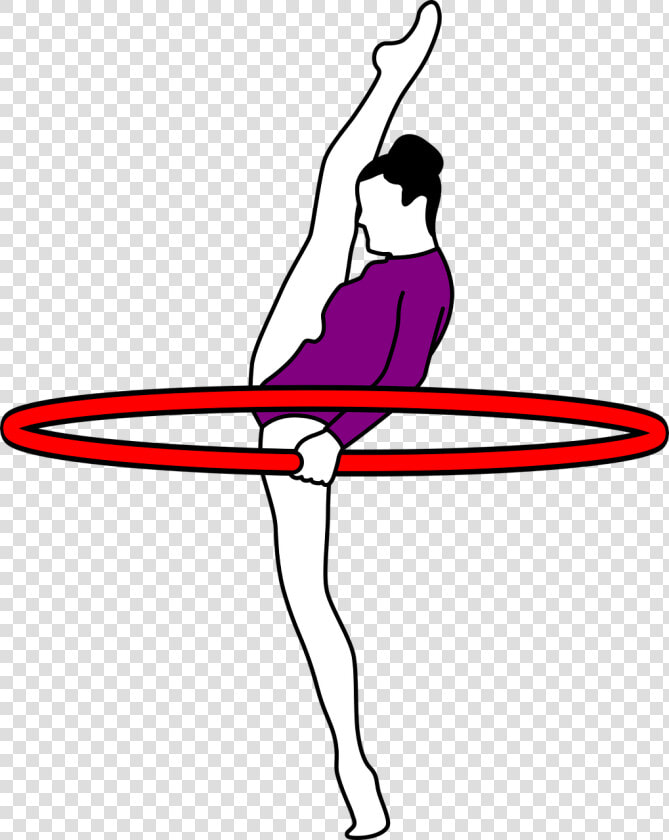 Gymnastics Rhythmic Hoop Icons   Beneficios De La Gimnasia Ritmica  HD Png DownloadTransparent PNG