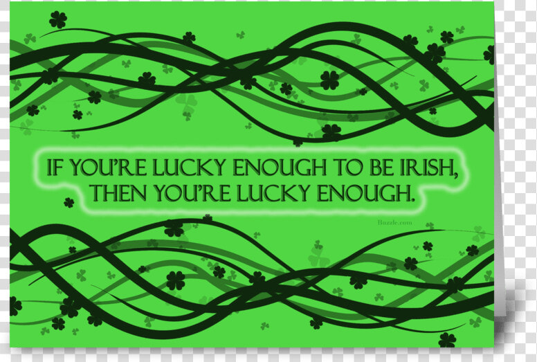 Lucky Enough Greeting Card   Graphic Design  HD Png DownloadTransparent PNG