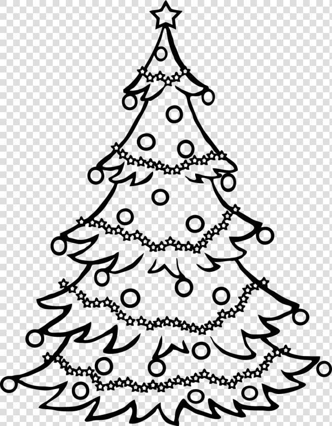 Christmas Tree Drawing  png    Xmas Tree Clipart Black And White  Transparent PngTransparent PNG