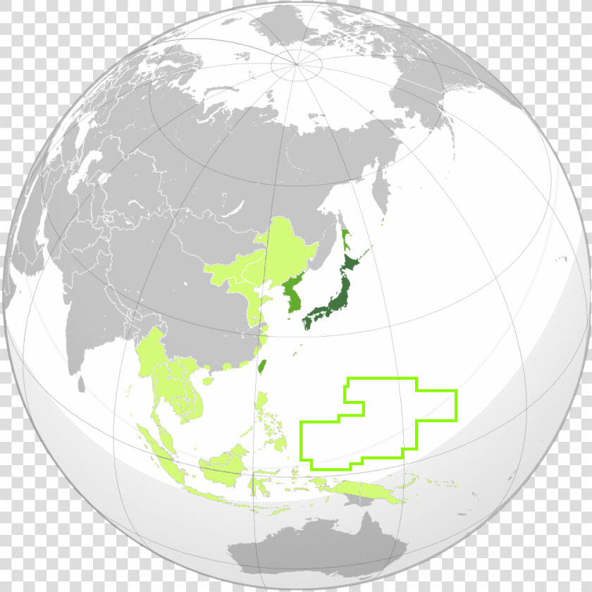 Greater Japanese Empire   East Asia Co Prosperity Sphere  HD Png DownloadTransparent PNG