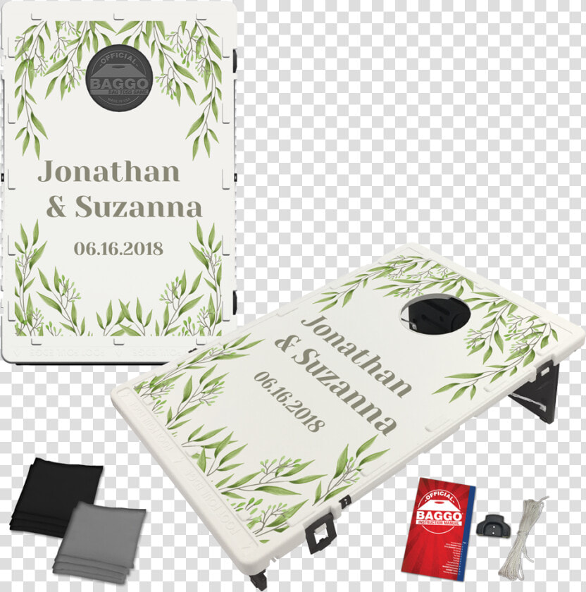 Wedding Laurels Baggo Bag Toss Game By Baggo Title   University Of Maryland Cornhole Boards  HD Png DownloadTransparent PNG