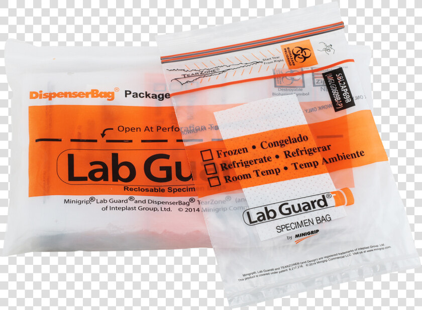 Lab Guard® Specimen Transport Biohazard Bag W absorbent   Tan  HD Png DownloadTransparent PNG