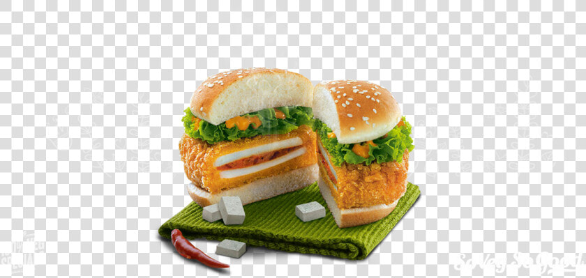 Transparent Kfc Chicken Bucket Png   Kfc Paneer Zinger Burger  Png DownloadTransparent PNG