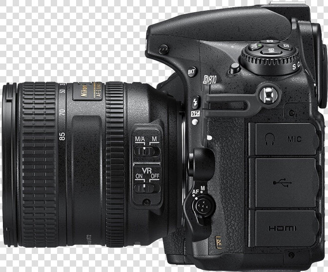 Nikon D810 Camera Side View Transparent Png Image   Dslr Camera Side View Png  Png DownloadTransparent PNG