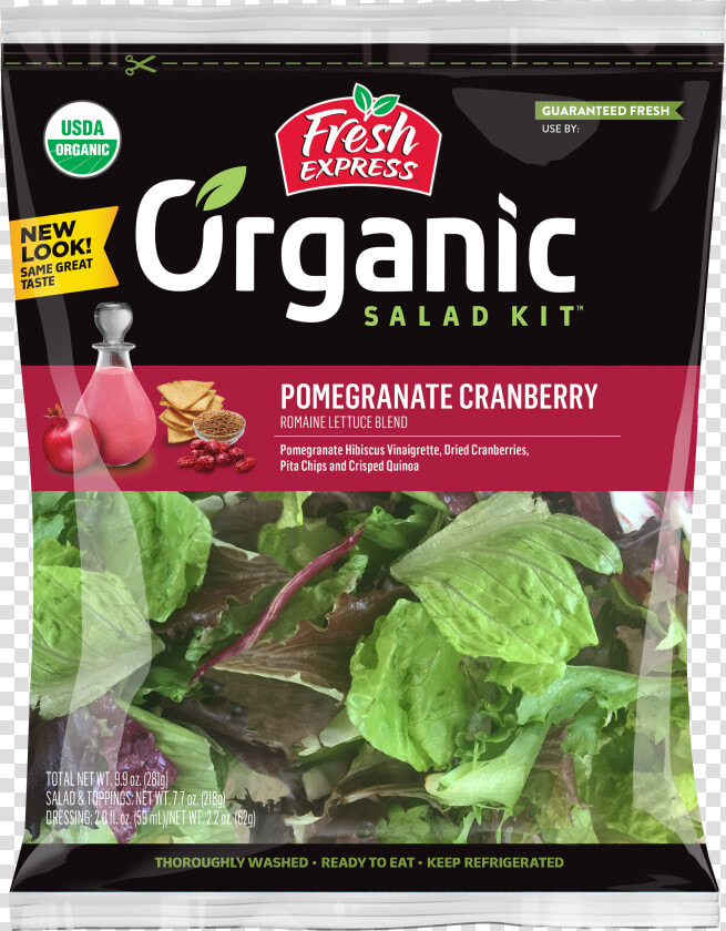 Pomegranate Cranberry Organic Salad Kit   Fresh Express Salad  HD Png DownloadTransparent PNG