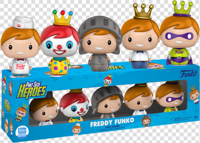 Pint Sized Heroes 5 pack   Freddy Funko Pint Size Heroes  HD Png DownloadTransparent PNG