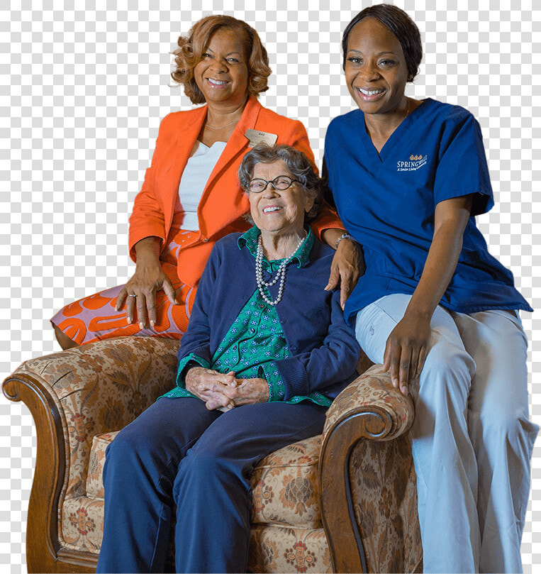 Meet Our Team At Springwell Senior Living   Sitting  HD Png DownloadTransparent PNG