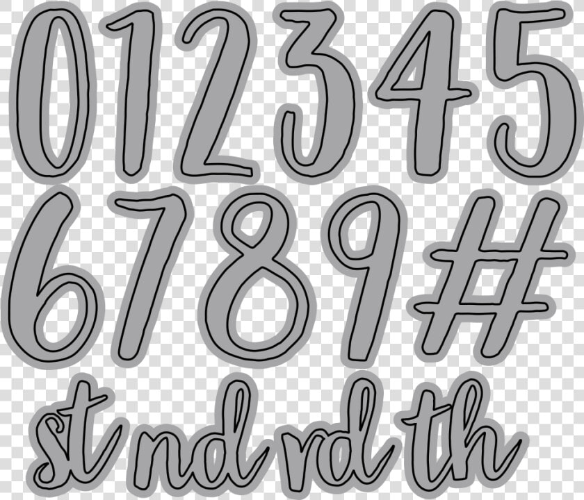 Blackboard Numbers   Calligraphy  HD Png DownloadTransparent PNG