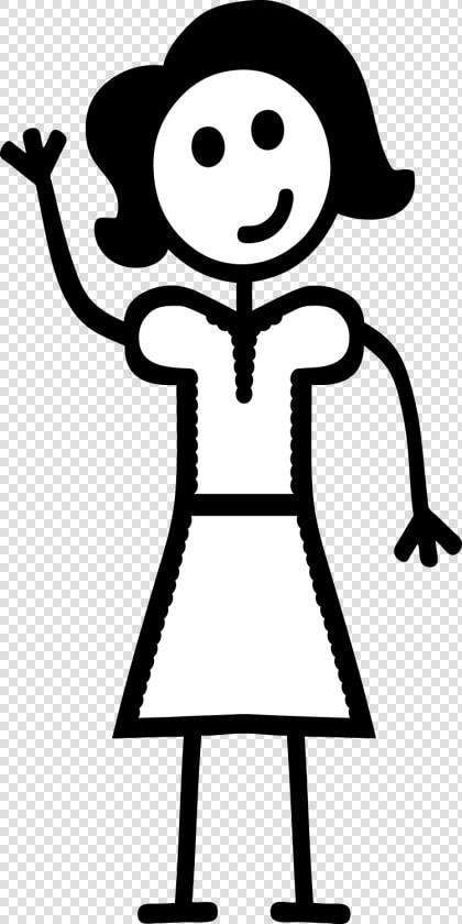 Stick Figure Woman   Girl Stick Figure Clipart  HD Png DownloadTransparent PNG