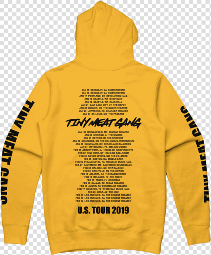 Transparent Yellow Png   Tiny Meat Gang Merch Hoodie  Png DownloadTransparent PNG