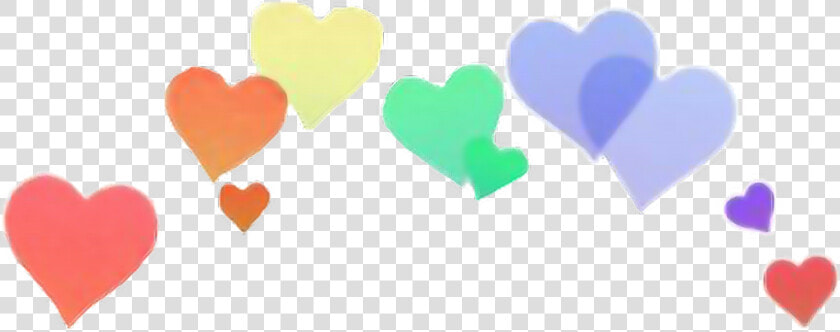  rainbow  heartcrown  decoration  bynisha  red  orange   Snapchat Filter Png  Transparent PngTransparent PNG