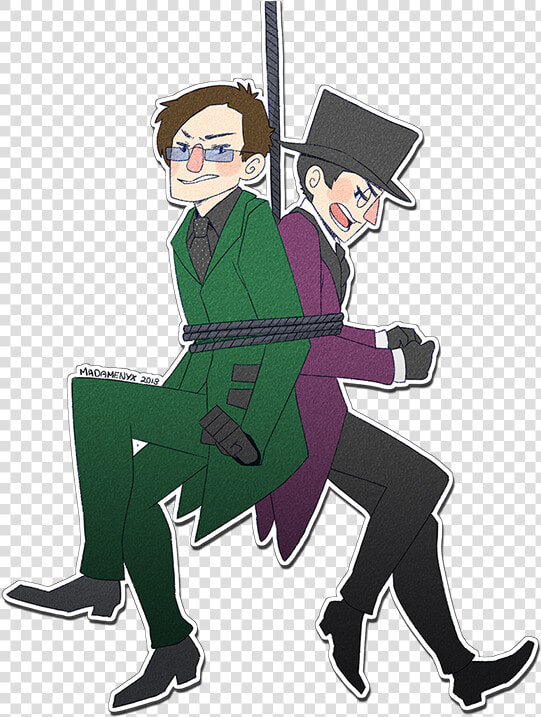 Fan Art Penguin And Riddler  HD Png DownloadTransparent PNG