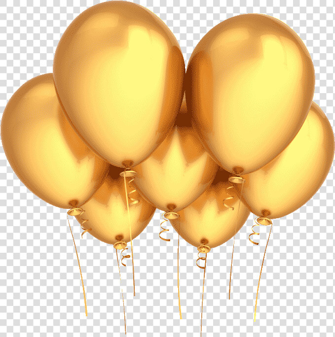 Balloon Vector Gold   Transparent Background Golden Balloons Png  Png DownloadTransparent PNG