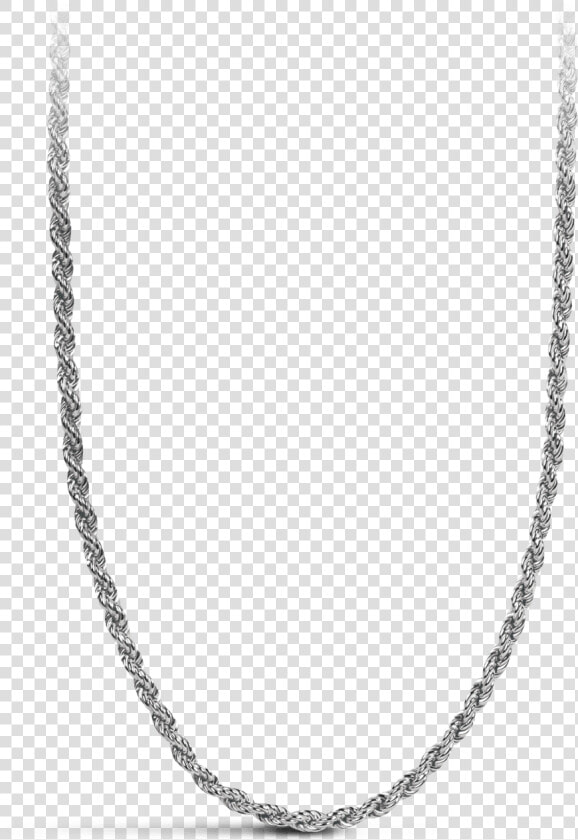 Davidrose White Gold Rope Chain   Chain  HD Png DownloadTransparent PNG