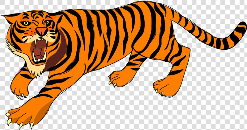 Tiger Angry Defense Stripes Image Clipart Free Transparent   Bengal Tiger Clipart  HD Png DownloadTransparent PNG